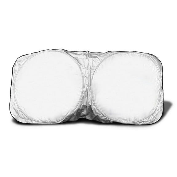 Taiyo Shade UV Protection Automotive Window Shades, Nylon Silver Black, 57" x 27.5"