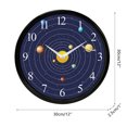 thumbnail image 4 of Universe Clock Creative Non-Ticking Planet Wall Clock for Home Living Room, 4 of 8
