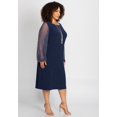 thumbnail image 4 of Catherines Women's Plus Size Beaded Mesh Shift Dress, 4 of 4