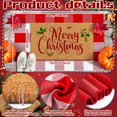 thumbnail image 3 of Juego de alfombrillas navideñas Moucuny Outdoor, 2 unidades, rojas y blancas, 3 of 7