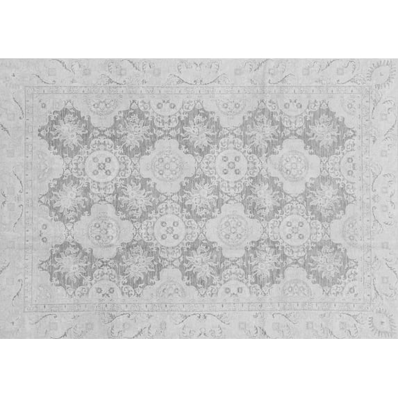 Ahgly Company Indoor Rectangle Oriental Gray Traditional Area Rugs, 2' x 4'