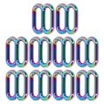 thumbnail image 3 of 10Pcs 8 Shape Buckle Size Multi Select Metal Simple Operation Fine Workmanship Adjustable Buckle20mm/ 0.8in, 3 of 14