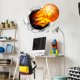 thumbnail image 1 of Baloncesto 3D Etiqueta de la pared Extraíble Autoadhesivo Taladro La pared Vinilo Tatuajes de pared La bola es la vida Etiqueta de la pared Dunk Silueta Pegatinas Decoración de la habitación de balon TUNC Sencillez, 1 of 5
