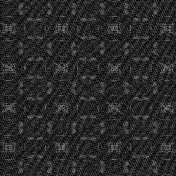 Ahgly Company Machine Washable Indoor Square Transitional Night Black Area Rugs, 8' Square