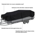 thumbnail image 5 of 17-24Ft 210D Anti-UV Waterproof Pontoon Fabric Boat Cover Trailerable Fish Ski Blue And Black, 5 of 7
