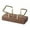 Brown, variant on Business Card Holder Metal Desktop Organizer with Wood Base 10.7*5.3*4.7cm for Office Hotel Restaurant Wood Business Card Holder