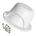 thumbnail image 2 of Capuchon de Ventilation pour Plomberie RV Rond Blanc PE 1Ensemble pour Voyage en Plein Air, 2 of 5