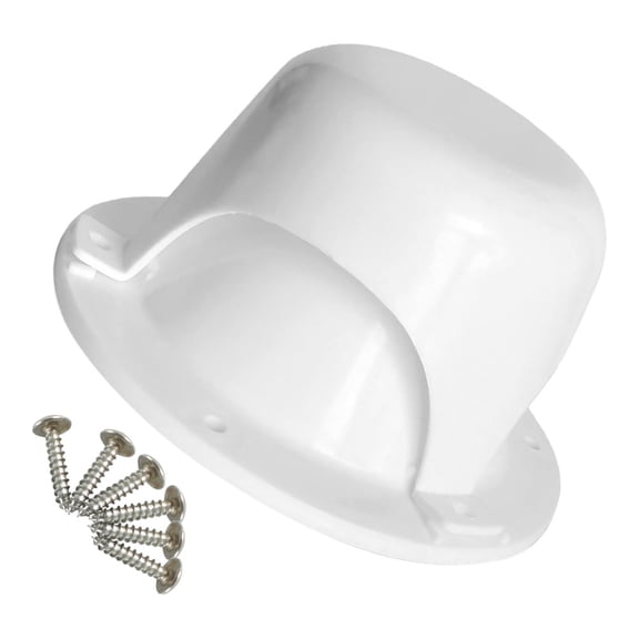 Masteelf RV Plumbing Vent Cover Camper Vent Caps Plastic Roof Cover Fits With 6 Screw For RV Trailer Camper Pipe White