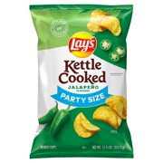 Lay's Kettle Cooked Jalapeno Party Size - 12.50 oz- Pack of 2
