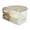 Beige, variant on 2 Layer U Shape Eggs Storage Box Roll Out Design Clear Refrigerator Organizers Safe Plastic Kitchen Tool