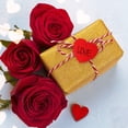 thumbnail image 4 of Shappy 30 Pcs Valentines Day Organza Bags and 30 Pcs Kraft Paper Tags Red Heart Valentine Treat Candy Bag Drawstring Pouches Love Heart Paper Tag Name Labels with String for Present (4 x 5 Inch), 4 of 6
