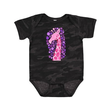 

Inktastic Giraffe in pink- silhouette Gift Baby Boy or Baby Girl Bodysuit