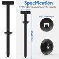 thumbnail image 3 of Zip Tie Fender Clip - Nylon Universal Door Panel Clips Cable Tie Buckle - Automotive Retainer Clips and Fasteners - Plastic Rivets for Cars Door Trim (100), 3 of 6