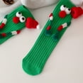 thumbnail image 6 of Children Christmas Party Decors Socks Novelty Festival Cartoon Big Eyes Hand Middle Tube Socks Hosiery Gift, 6 of 8