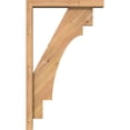 thumbnail image 3 of Ekena Millwork 3 1/2"W x 18"D x 30"H Merced Block Smooth Bracket w/ Offset Brace, Western Red Cedar, 3 of 25