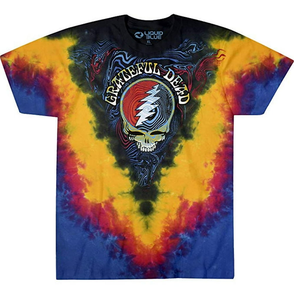 grateful dead t shirt liquid blue