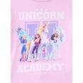 thumbnail image 2 of Unicorn Academy Girls Long Sleeve Top and Pants Sleep Set, 2-Piece, Sizes 4-10, 2 of 3