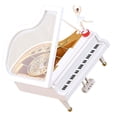 thumbnail image 3 of Caja de música para piano, adorno elegante, caja de música para piano, delicada figura de piano, caja de música de mesa, figura de bailarina, caja de música giratoria, decoración, 3 of 6