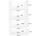 thumbnail image 2 of LZZEM4 Pack T-Shirt Ruler Guide T-Shirt Alignment Ruler Heat Press Alignment Tool Measurement Ruler for Fabric Cutting File Designs Supplies (White), 2 of 9