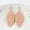 Coral, variant on Boho Glitter Leather Earrings Teardrop Leaf Dangle Hook Women Jewelry for Party