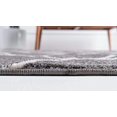 thumbnail image 4 of Unique Loom Trellis Frieze Collection Lattice Moroccan Geometric Modern Oval Rug, 4 x 6 Feet, Dark Gray/Ivory, 4 of 5