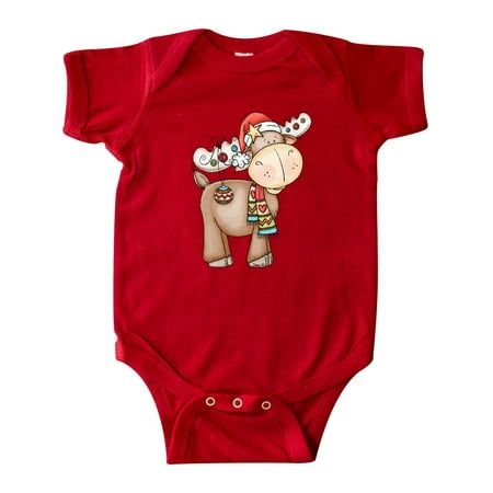 

Inktastic Christmas Molly Moose Gift Baby Boy or Baby Girl Bodysuit