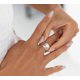 thumbnail image 2 of Anillo giratorio de plata de ley con forma de corazón antiansiedad, reduce el estrés y la preocupación, anillo giratorio de amistad y amor con corazones para mujer-8, 2 of 3