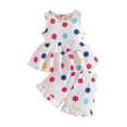 thumbnail image 1 of Toddler Girls Outfits Summer Colorful Flowers Ruffles Dress Top Shorts Set Clothes Size 18-24 Months, 1 of 9