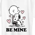 thumbnail image 3 of Peanuts - Be Mine - Women's Short Sleeve Graphic T-Shirt, 3 of 6
