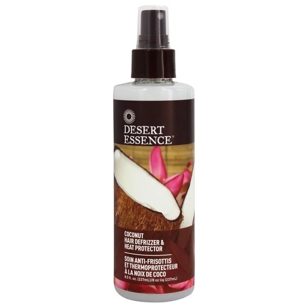 Desert Essence Hair Defrizzer and Heat Protector Coconut 8.5 fl. oz
