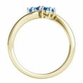 thumbnail image 2 of Aonejewelry 1 Ct. Two Stone Blue Diamond Engagement Ring Crafted In 10k Yellow Gold, 2 of 2