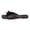 Black, variant on BRICH Women's Summer Satin Polka Dot Bow Slide Square Open Toe Flats Elegant Dress Mule Sandals White 8