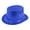 BU2, variant on LSQii Men's and Women's Jazz Hats Solid Color Sequins Bucket Cap Retro Disco Dance Accessories Mardi Gras Festivals Party Performance 1920s Blue