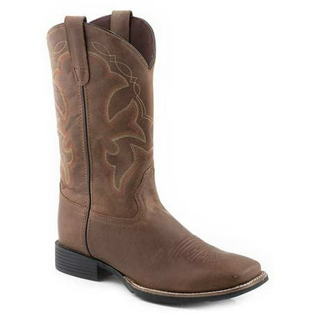 

Men s Roper Monterey Leather Boots Handcrafted Vintage Tan