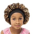 thumbnail image 1 of SENGTERM Gorro de Satén para Niños Gorro de Dormir con Banda Elástica Ancha de Doble Capa Gorro para Dormir Gorro de Noche Sedoso para niñas y niños pequeños, 1 of 5