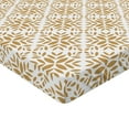 thumbnail image 4 of Ambesonne Floral Fitted Sheet, Art Geometric Flowers Leaves, California King, Ivory and Pale Brown, 4 of 5