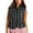 Black, variant on PUWEI Women's Checkered Fleece Jacket Sleeveless Sherpa Vest Warm Zip Up Plaid Gilet with Pocket