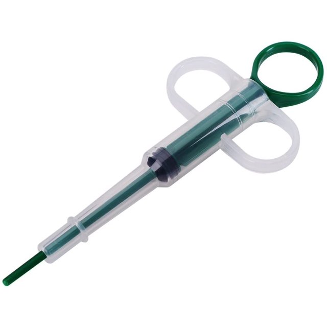 Dispensador de medicina para mascotas, pastilla para perros y gatos, jeringa para tabletas, cápsula de cabeza redonda, herramienta de alimentación para mascotas, enfermería ShuxiuWang 9024715443335
