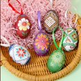 thumbnail image 1 of Easter Egg Hanging Colorful And Varying Sized Foam Easter Egg Decorative Eggs DIY Craft Styles Featuring Rabbit And Patterns Suita, 1 of 3