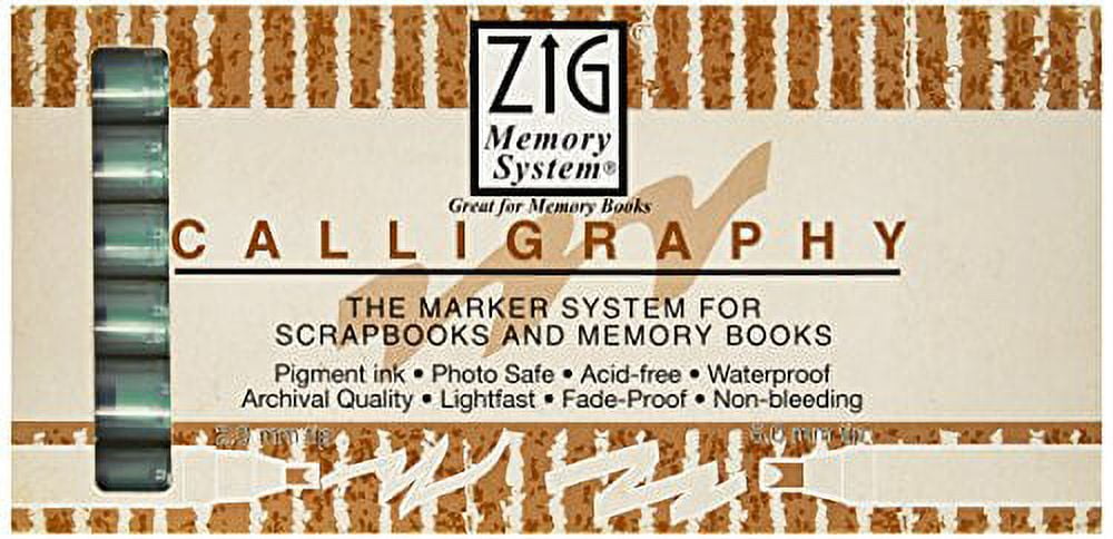 Zig Memory System Calligraphy Marker Evergreen