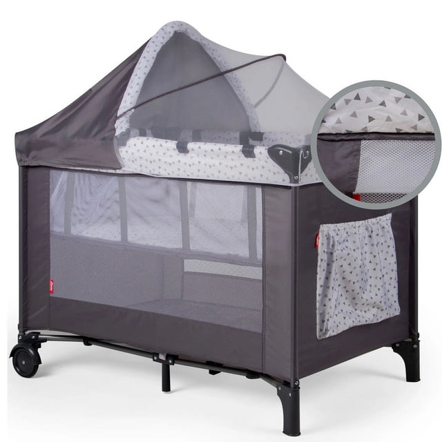 Cuna Colecho D´Bebe Love & Care Gris
