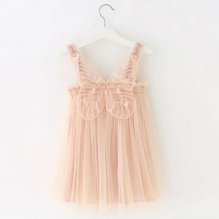 

Girls Butterfly Wings Ivory Tulle Dress Size 18-24 Months | Cotton/polyester