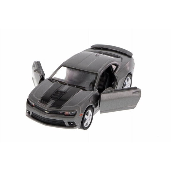 Kinsmart 5" 2014 Chevy Chevrolet Camaro Stripe Diecast Model Toy Car 1:38 Grey