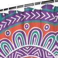 thumbnail image 4 of Mystic Ethnic Sacred Mandala Bathroom Curtain, Zen Meditation Symmetrical Pattern, 84x72 Inch Waterproof Polyester for Home & Hotel, 4 of 5
