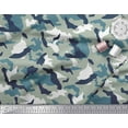 thumbnail image 2 of Soimoi Modal Satin Fabric Two Tone With White Camouflage Print Fabric by Yard 42 Inch Wide, 2 of 3