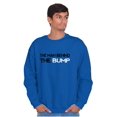 thumbnail image 2 of His Hers Matching Baby Announcement Men's Crewneck Sweatshirt Brisco Brands 2X, 2 of 4