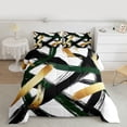 thumbnail image 2 of Homewish Black Stripes 3 Pieces Queen Comforter Set for Teens Boys Girls,Geometric Lines Ultra Soft Bedding Sets,Vintage Aesthetic Bedding Comforter Set,Breathable Home Decor,Reversible, 2 of 8