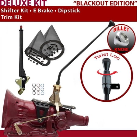 American Shifter AOD Shifter Kit Black 16 in. E Brake Trim Kit Dipstick for F2692