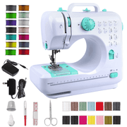 BCOOSS Sewing Machine for Beginner Multi-Functional Portable Machine with 12 Built-in Stitches，Green