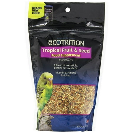 Ecotrition Tropical Fruit & Seeds for Parakeets Pouch - 8 oz